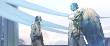 Девия объясняет Утеру его новую цель.