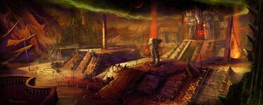 Ранний концепт-арт Темного портала в Запределье.