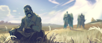 Утер медитирует.