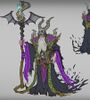 Концепт-арт некроманта (Warcraft III: Reforged).