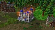 Горящие казармы местных войск в Андорале (Warcraft III: Reforged).
